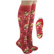 Big Bang Theory Bazinga! Knee High Red Socks